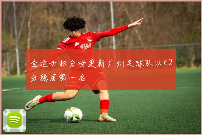 全运会积分榜更新广州足球队以62分稳居第一名