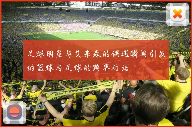 足球明星与艾弗森的偶遇瞬间引发的篮球与足球的跨界对话