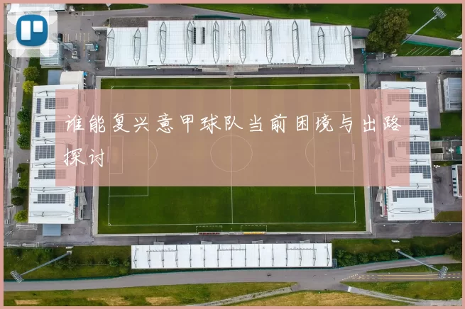 谁能复兴意甲球队当前困境与出路探讨